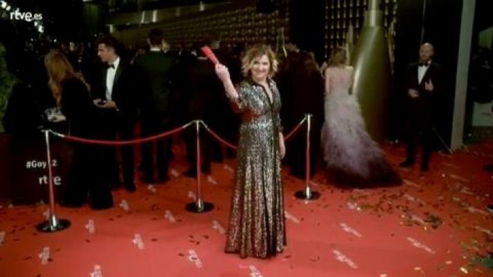 Premios Goya - Ana Wagener en la cámara glamur
