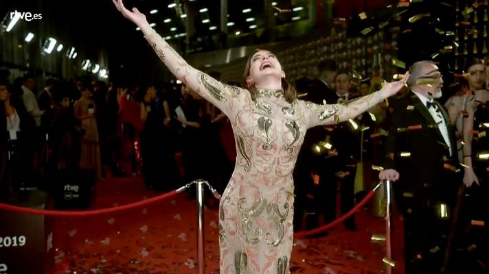 Premios Goya - Cuca Escribano en la cámara glamur