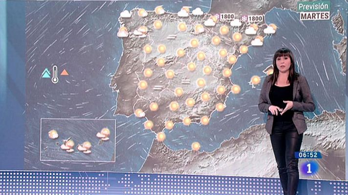 Tiempo estable en todo el país, salvo lluvia en Galicia y Pirineos