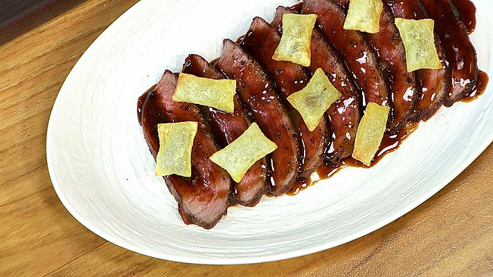 Torres en la cocina - Presa con salsa perigueux