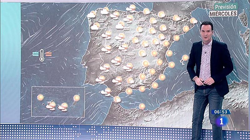 Tiempo estable con cielo despejado salvo algunas lluvias en Galicia al final del día