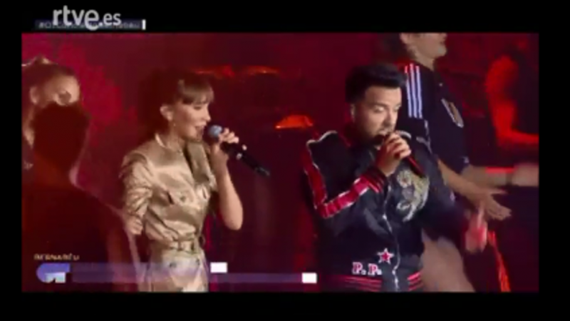 Concierto OT en el Santiago Bernabu - Luis Fonsi y Aitana - chame la culpa