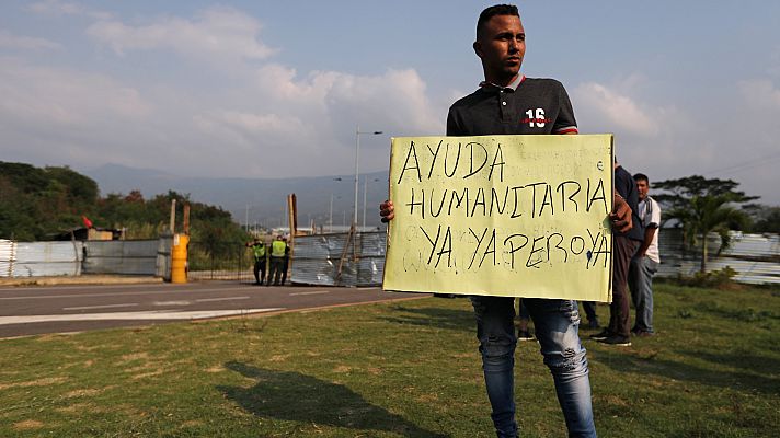 Maduro mantiene el bloqueo de la ayuda humanitaria