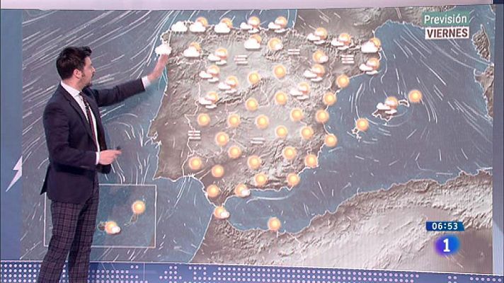 El tiempo - La llegada de un frente dejará hoy lluvias en el extremo norte peninsular