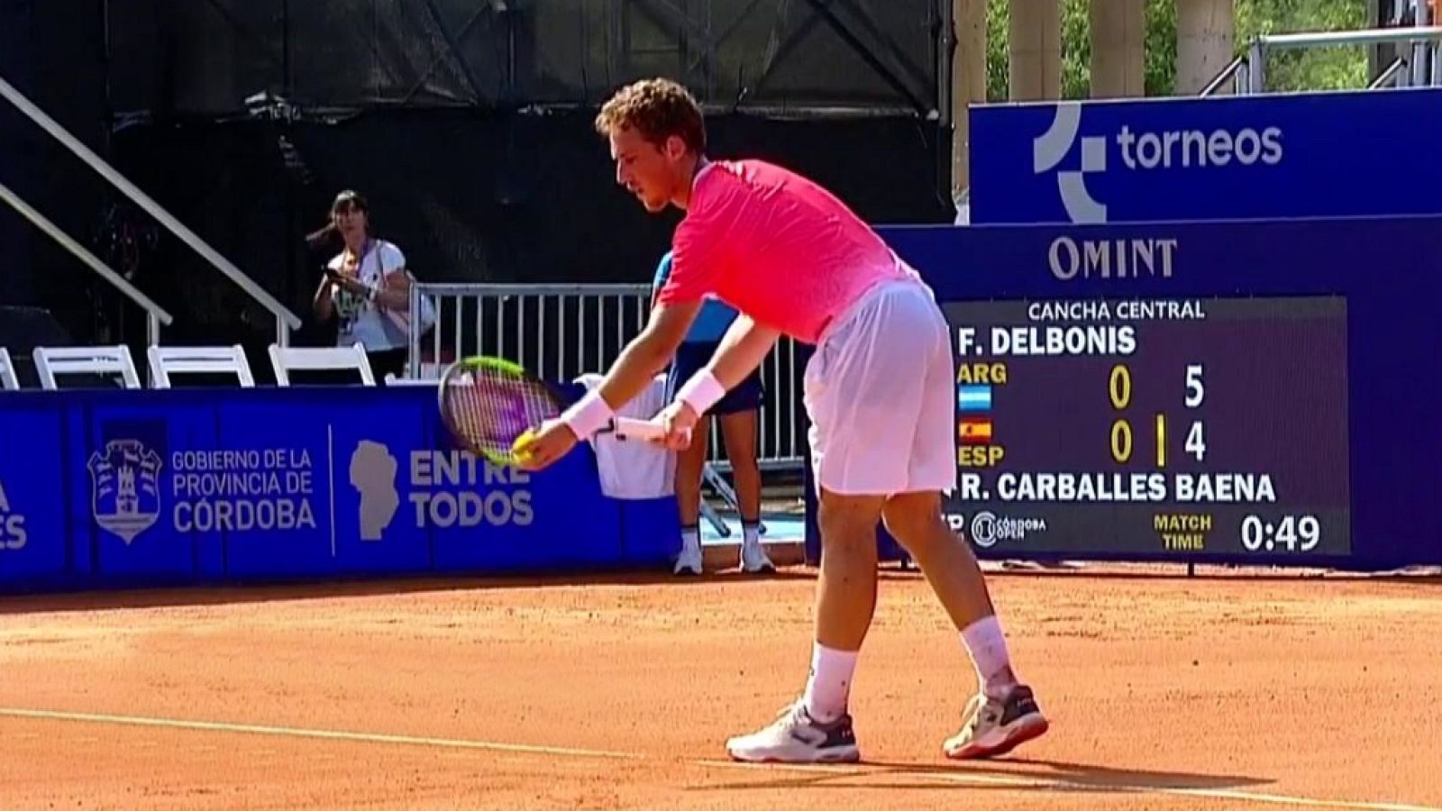 Tenis - ATP 250 Torneo Córdoba: F. Delbonis - R. Carballes - ver ahora