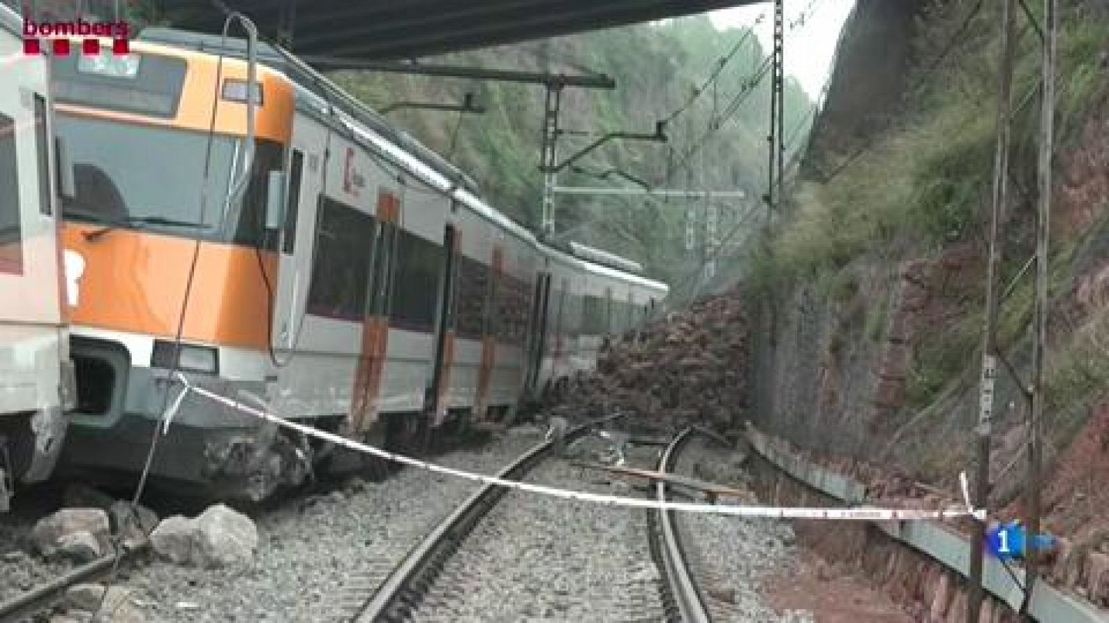 Telediario 1: La línea 4 de Cercanías de Barcelona ha sufrido cuatro accidentes en los últimos 10 años | RTVE Play