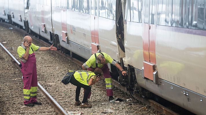 Telediario 1 - La línea 4 de Cercanías de Barcelona ha sufrido cuatro accidentes en los últimos 10 años