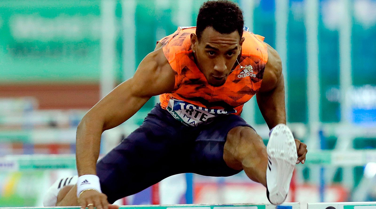 El velocista español Orlando Ortega no pudo alzarse con la victoria en los 60 metros vallas del Meeting de Madrid, en la que quedó en segundo lugar.