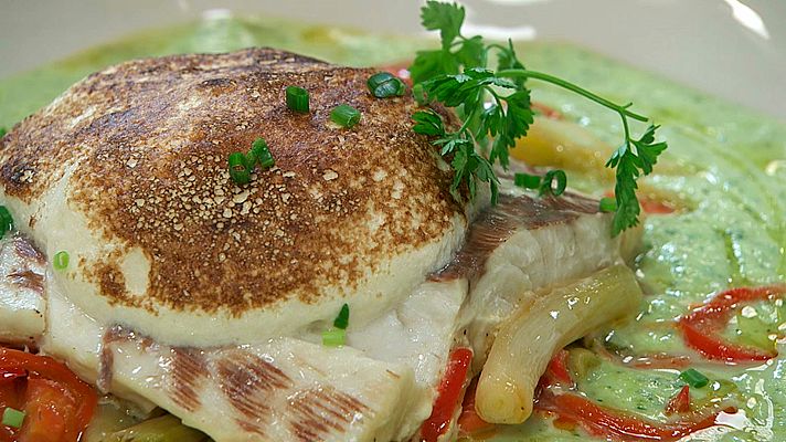 Torres en la cocina - Corvina con muselina de miel