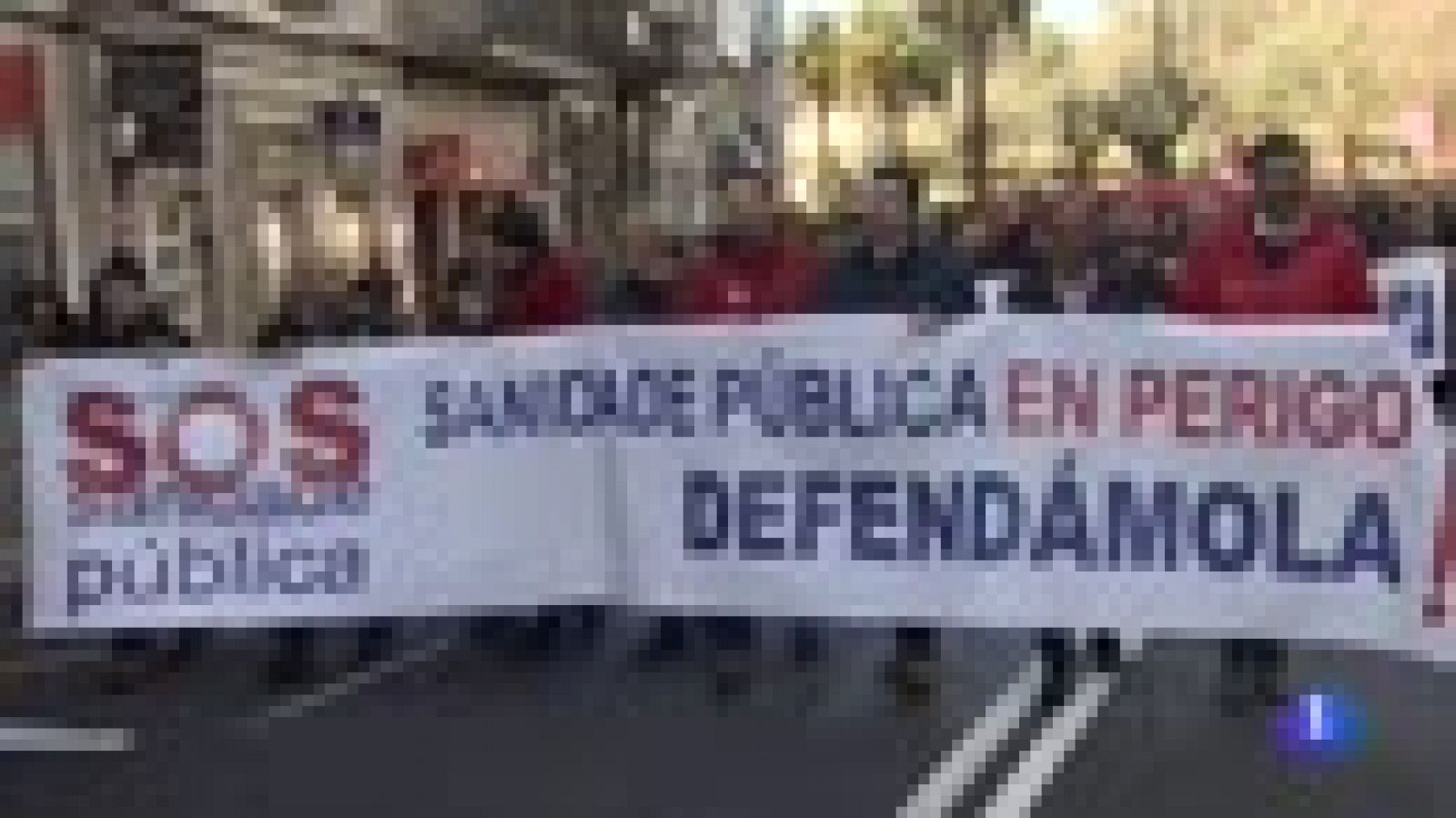 Telediario 1: Miles de personas se han manifestado en Teruel y Santiago de Compostela para pedir mejoras sanitarias | RTVE Play