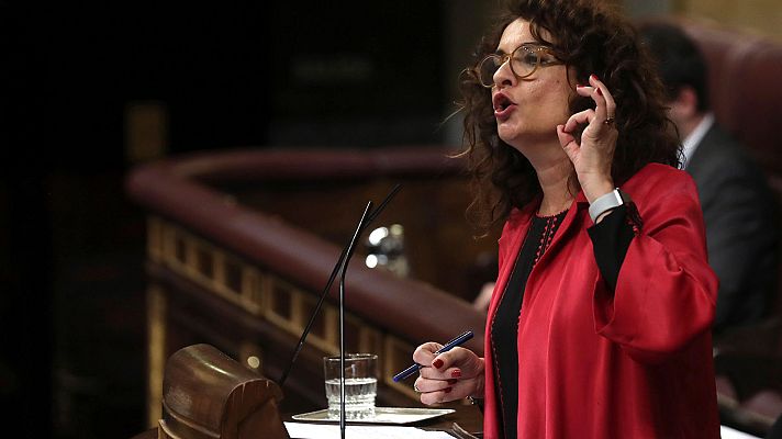 Telediario 1 - Montero: "El independetismo votará no a unos presupuestos buenos para Cataluña"