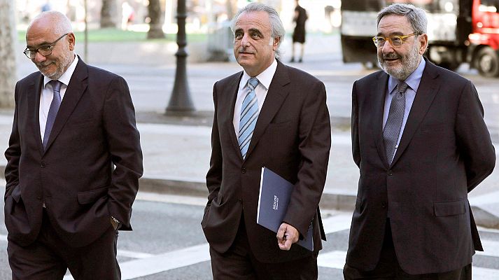 Telediario 1 - La Audiencia de Barcelona absuelve a Todó y Serra por los sobresueldos en CatalunyaCaixa