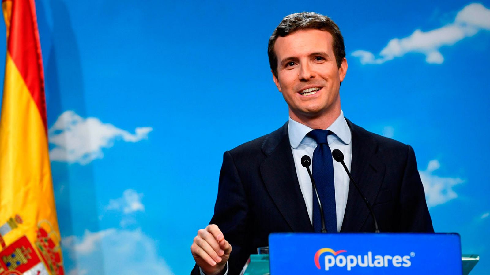 Elecciones generales: Casado celebra el adelanto electoral que se atribuye por la presión del PP - RTVE.es