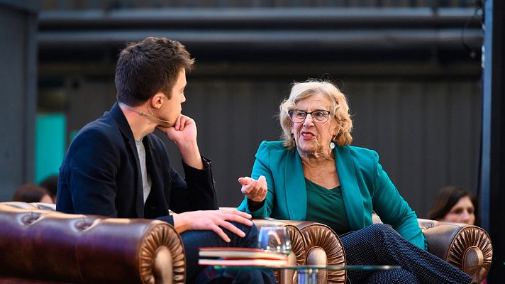  - Manuela Carmena e Íñigo Errejón celebran su primer acto público juntos de Más Madrid en Villaverde