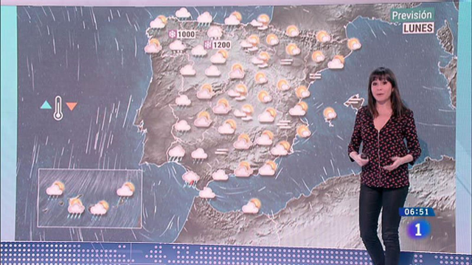 El Tiempo: Este lunes hay nieve desde los mil metros en el noroeste y lluvia intensa en Galicia - RTVE.es