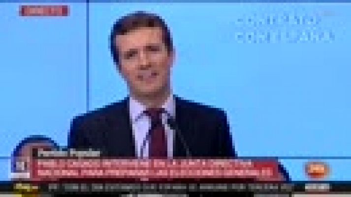 Informativo 24h - Casado avisa de que Sánchez convoca elecciones para "avalar su futura negociación con Torra"