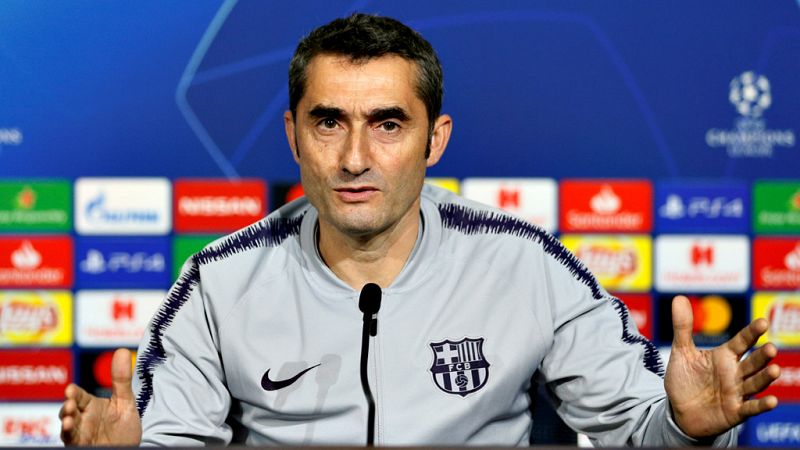 El técnico barcelonista Ernesto Valverde asegura que sería "un error" no tener la mirada puesta únicamente en el partido de este martes ante el Lyon y pensar en que la vuelta se disputa en el Camp Nou, un compromiso ante "un gran equipo, temible en s