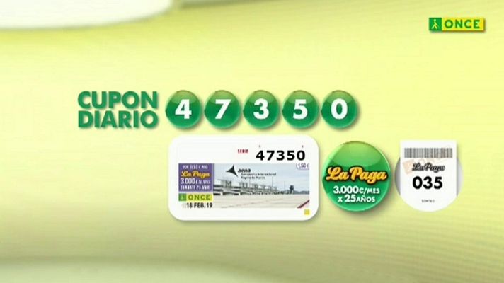 Sorteos ONCE - Sorteo ONCE - 18/02/19