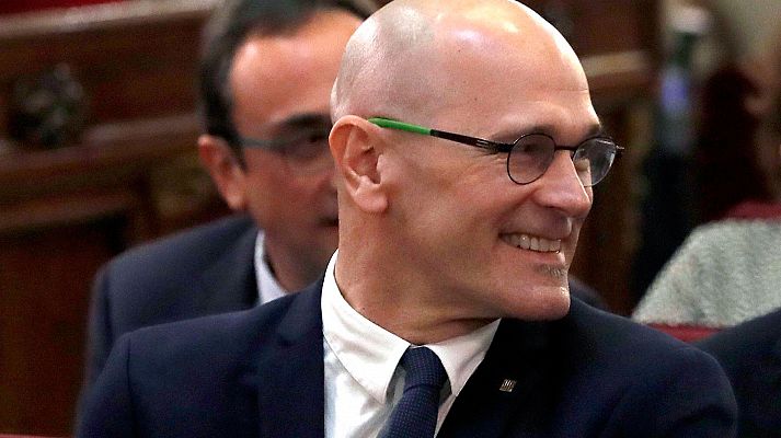 Telediario 1 - Romeva se define como "preso político" y defiende que el "derecho de autodeterminación" no es delito