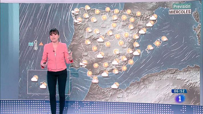 El tiempo - Este miércoles persiste el cielo poco nuboso y suben las temperaturas