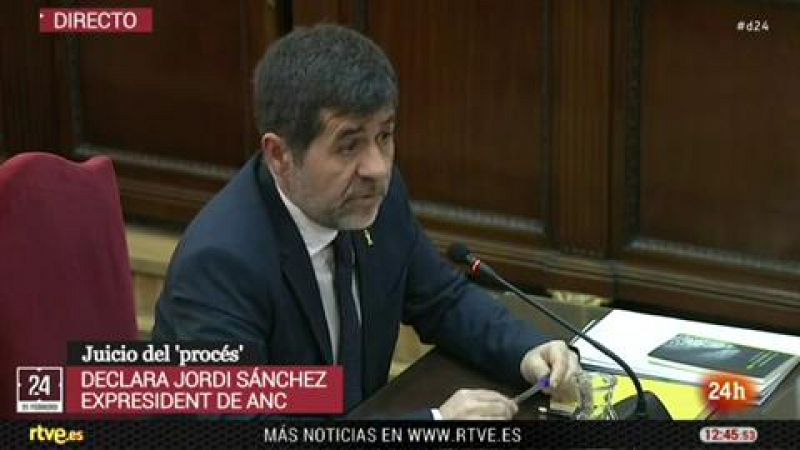 Sànchez acusa a la Fiscalía de criminalizar una manifestación "pacífica" porque unos "pocos" dañaran vehículos de la Guardia Civil