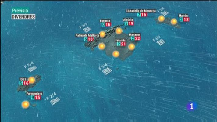 Informatiu Balear - El temps a les Illes Balears - 21/02/19