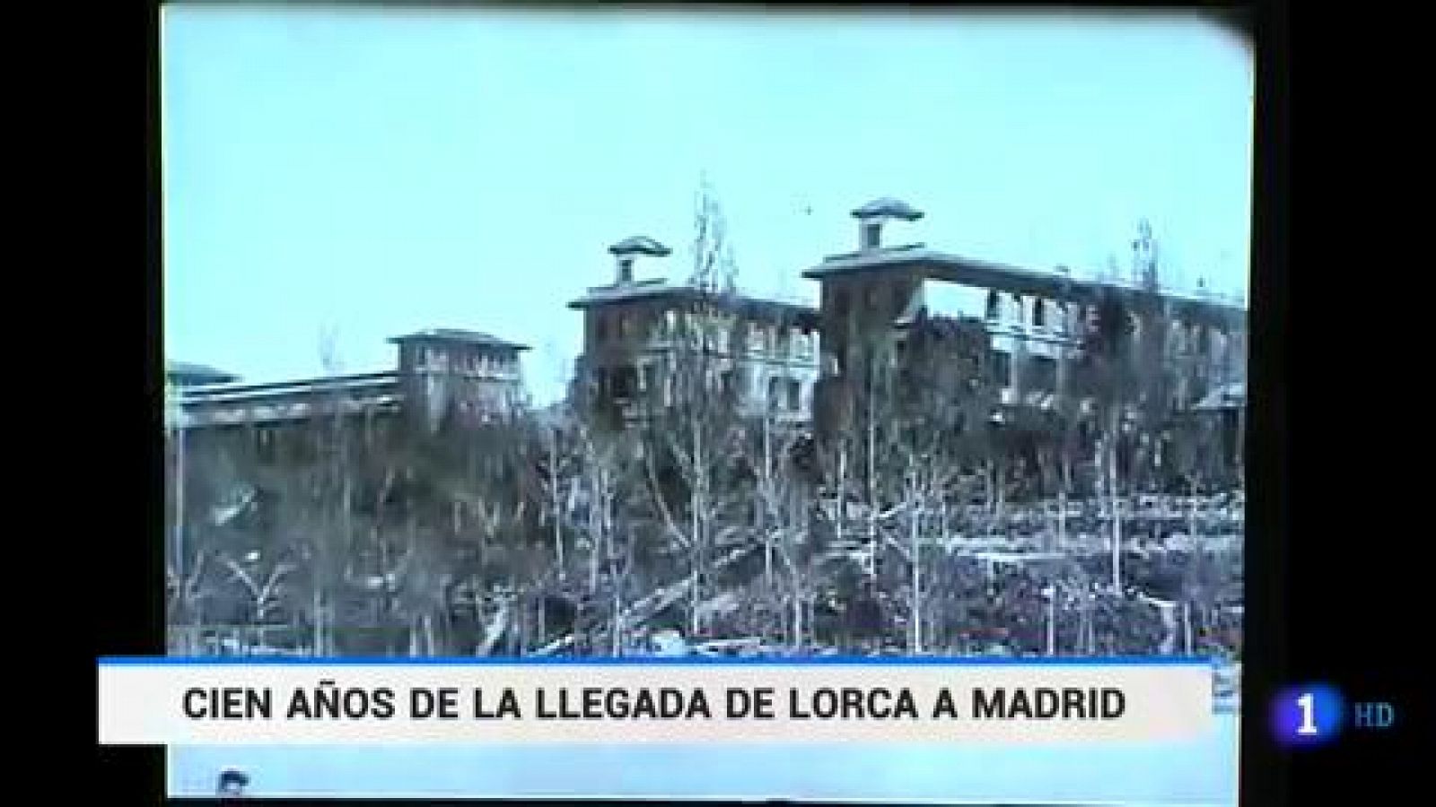 Telediario 1: Cien años de la llegada de Lorca a la Residencia de Estudiantes, que le cambiaría la vida | RTVE Play