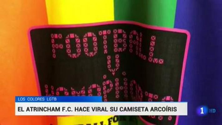 El Atrincham FC hace viral su camiseta en favor del colectivo LGTBI