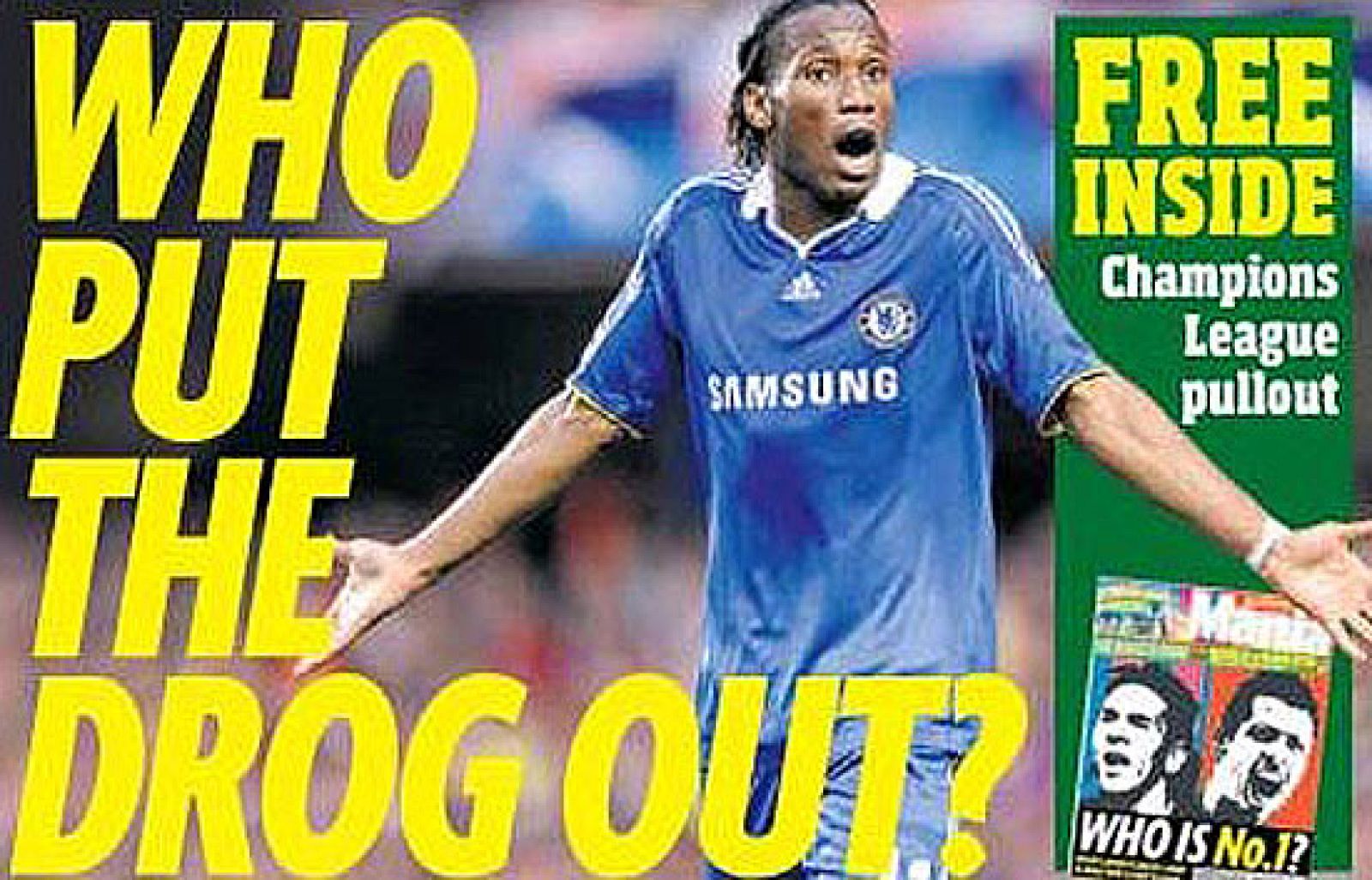 La prensa inglesa está de 'luto' tras ser eliminado por el Barça. Los distintos periódicos se muestran muy disconforme con el arbitraje de Tom Henning Ovrebo. También destacan el enfado de Drogba y como se encaró con el colegiado.