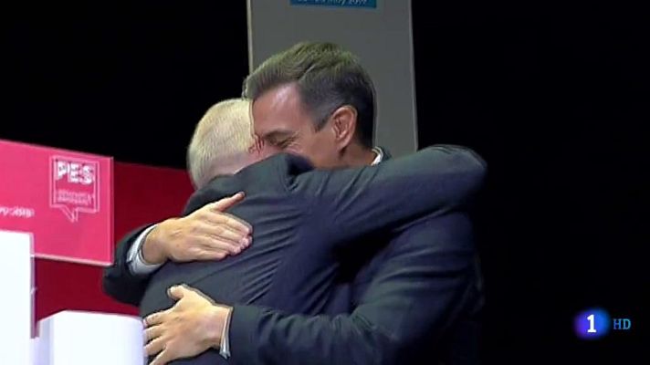 Telediario 1 - Pedro Sánchez: 'el 28 de abril se elige entre un país que avanza o la involución'