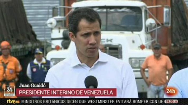 Guaidó asegura que habrá "amnistía" para los militares que ayuden al ingreso de ayuda humanitaria