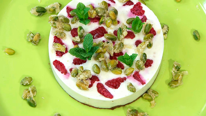 Torres en la cocina - Tarta de frambuesas y pistachos