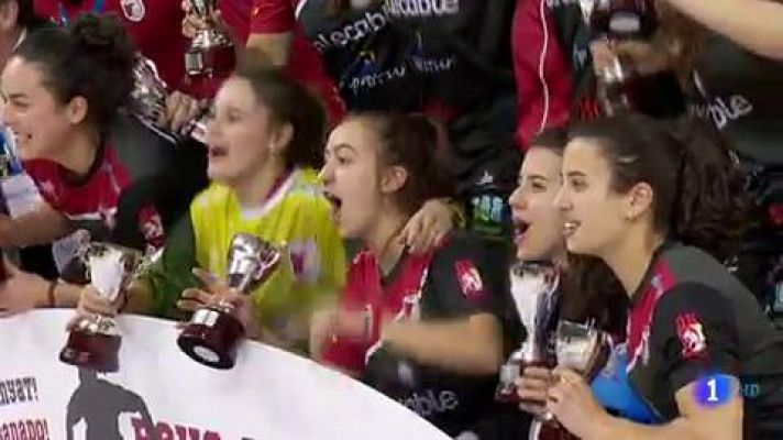 El Barça y el Gijón, campeones de Copa de hockey patines