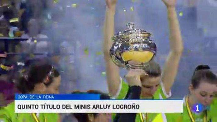 Telediario 1 - El Minis Arluy Logroño gana su quinta Copa de la Reina