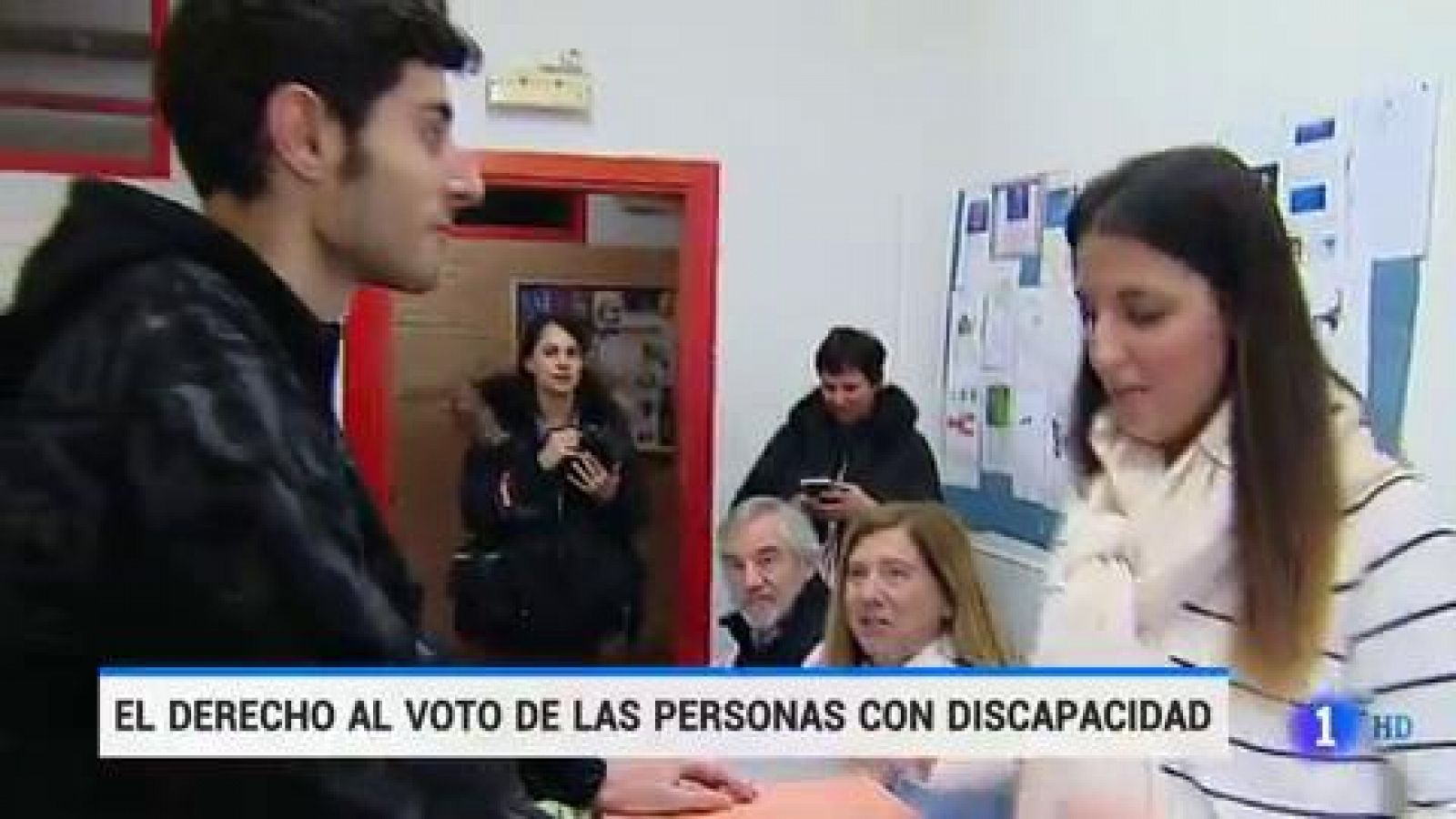 Telediario 1: Los discapacitados intelectuales también votarán el 28 de abril | RTVE Play