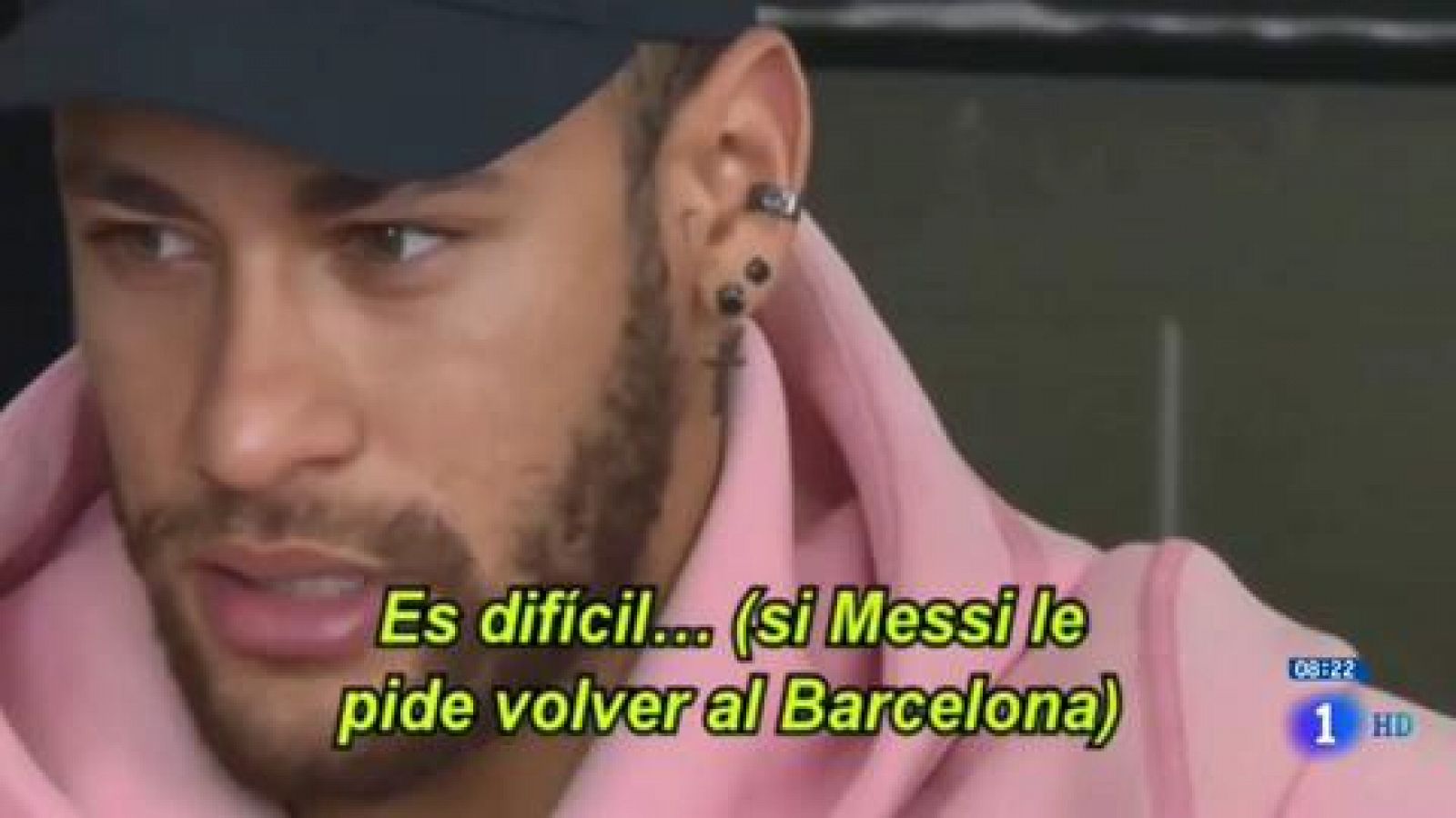 Telediario 1: Neymar se emociona al hablar de Messi y su eventual regreso a Barcelona | RTVE Play