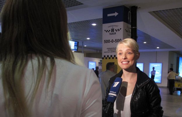 Eurovisión - Llegada de Soraya a Moscú