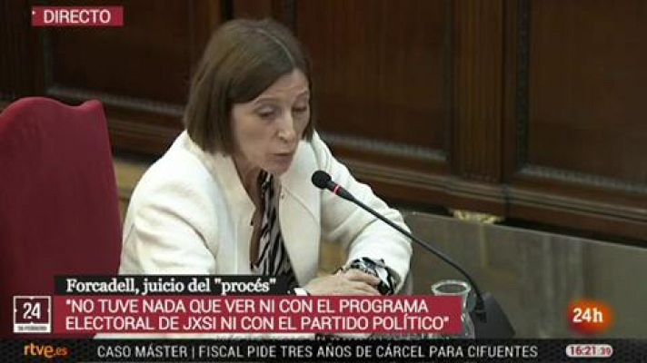 Informativo 24h - Forcadell: "Yo no participé ni dirigí ninguna estrategia"