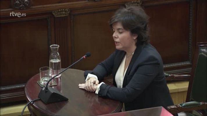 Sáez de Santamaría: "Si no se hubiese convocado a la gente para actuar como murallas, a lo mejor algunas de esas imágenes no se habrían producido"