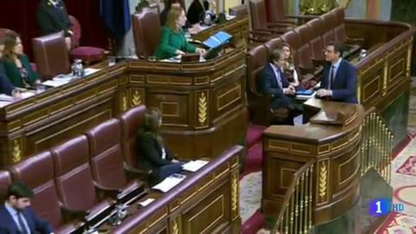 Telediario 1: Los líderes cierran la legislatura con una bronca en el Congreso en clave electoral | RTVE Play