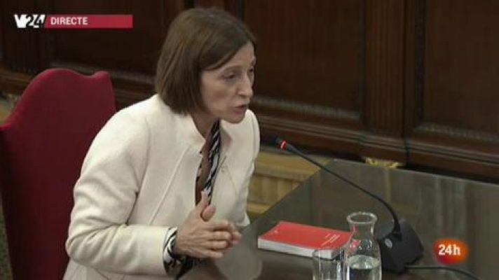 Forcadell defensa que al Parlament es pot debatre tot