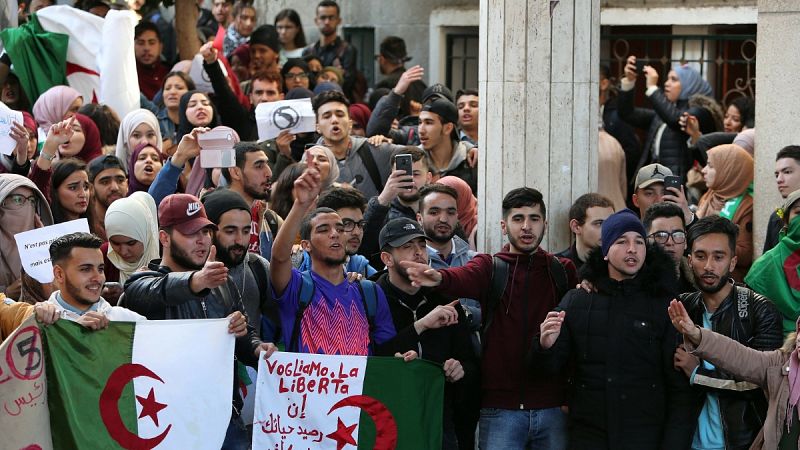 Manifestaciones en Argelia contra el quinto mandato de Buteflika