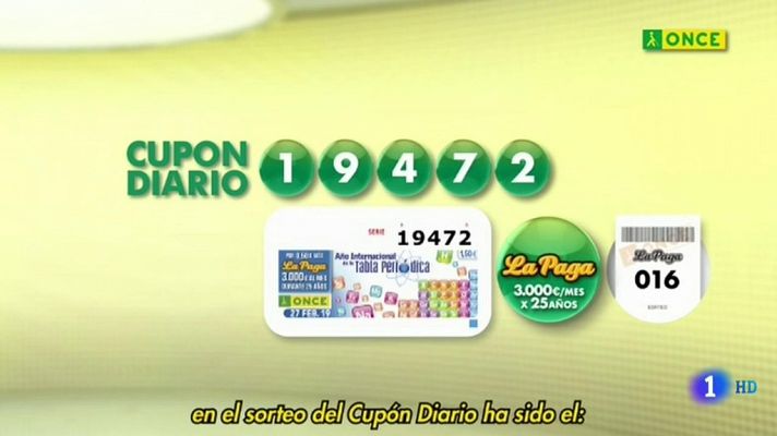 Sorteo ONCE - 27/02/19