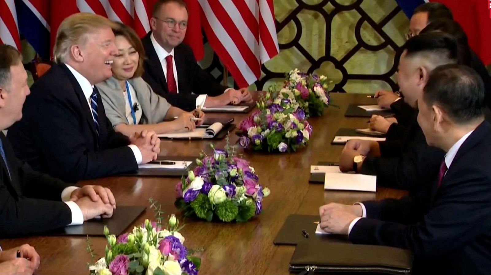 Cumbre Kim-Trump en Vietnam: Kim Jong-un dice que no estaría en Vietnam si no quisiera la desnuclearización - RTVE.es
