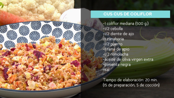 RTVE Cocina - Receta de Cuscús de Coliflor