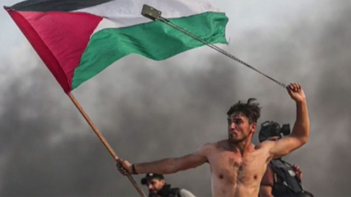 Las protestas que se registran cada viernes en la Franja de Gaza deja 17 palestinos heridos