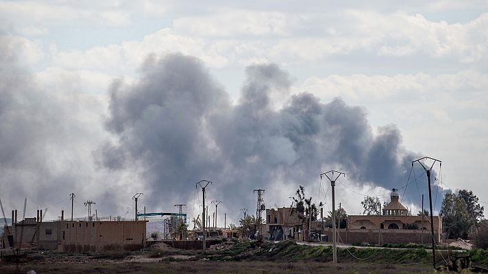 Telediario 1 - Asalto de las milicias kurdas al último reducto del Estado Islámico en Siria