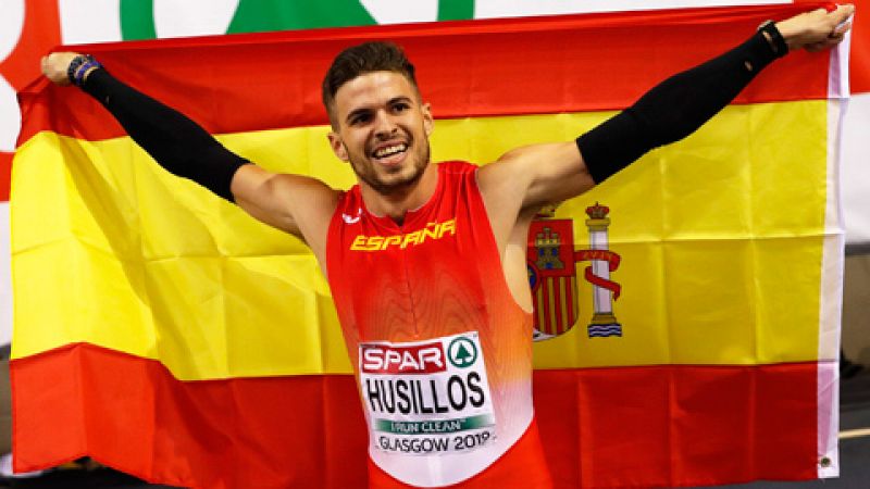 El atleta español Óscar Husillos se ha colgado la medalla de plata en el Europeo de atletismo de pista cubierta de Glasgow y ha batido el récord de España.