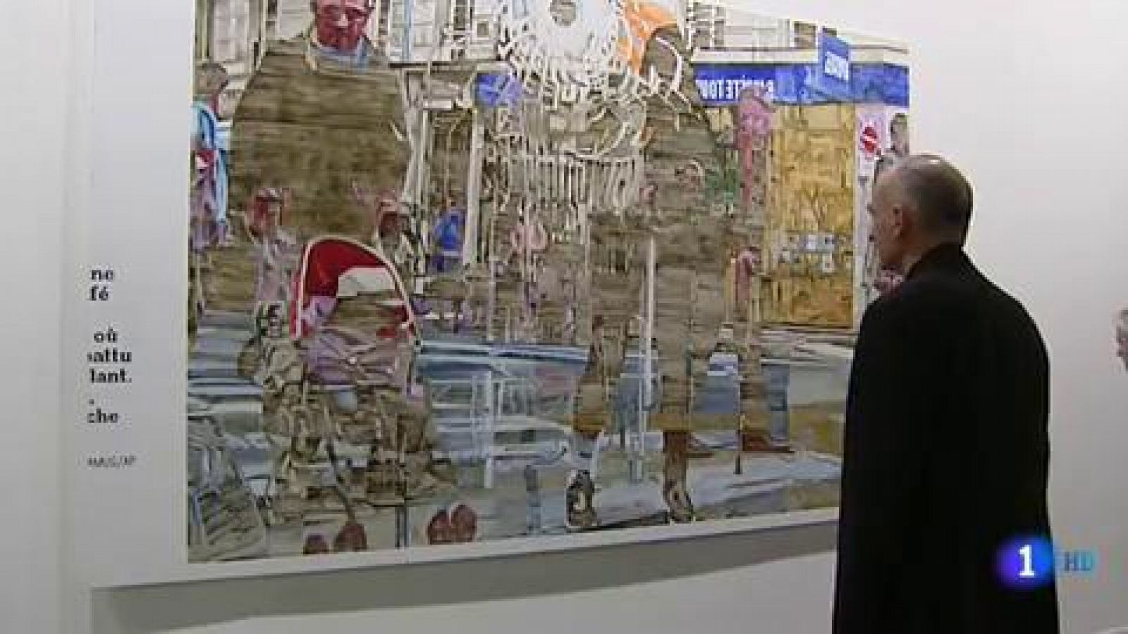 Un disparo, un reflejo y el artista frente a su obra Un disparo, un reflejo y el artista frente a su obra