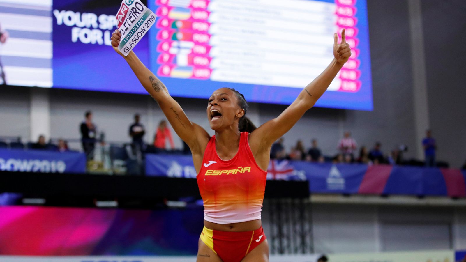 Ana Peleteiro, campeona de Europa de triple salto